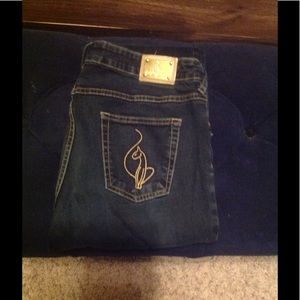 Baby phat dark blue jeans
